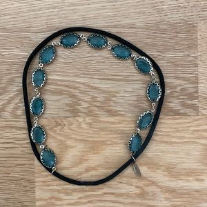 Tasha Headband with Green-Blue Stones
